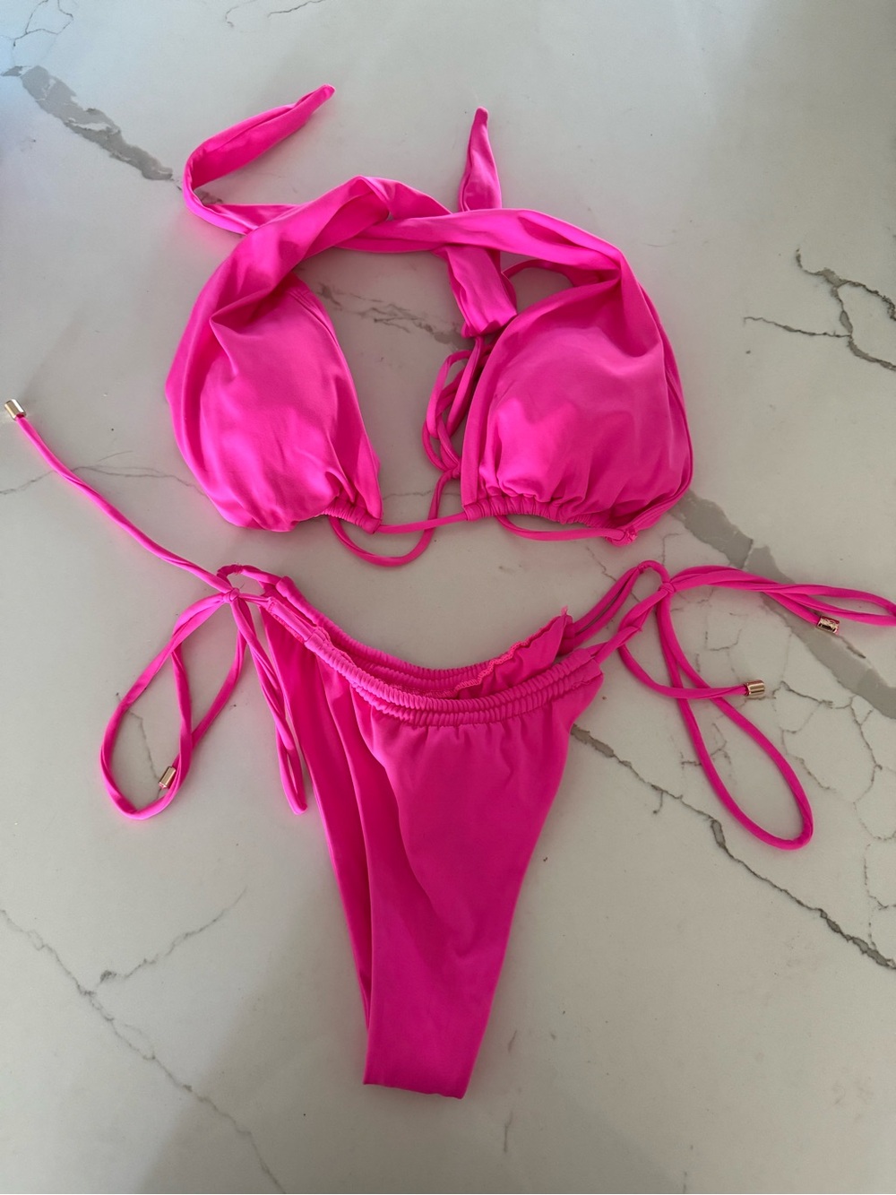 BuffBunny Hot Pink Bikini Set